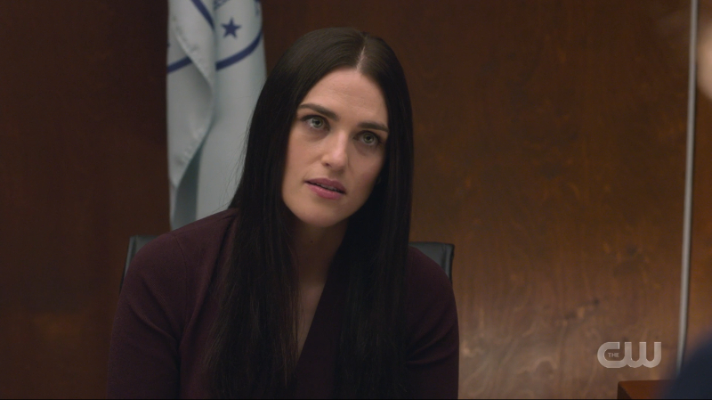 Lena looks annoyed.