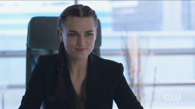 Supergirl recap: Lena smiles a mischievous smile.