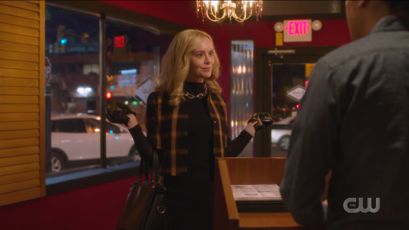 Young Cat Grant sasses her way around the diner.