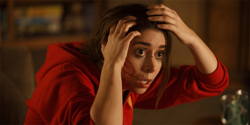 Cristin Milioti as Hazel in Made For Love realizes she has a surveillance chip in her head
