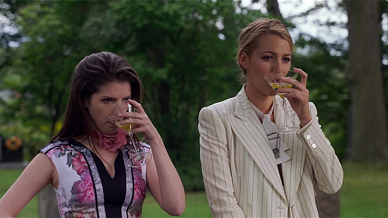 Blake Lively and Anna Kendrick drink martinis 