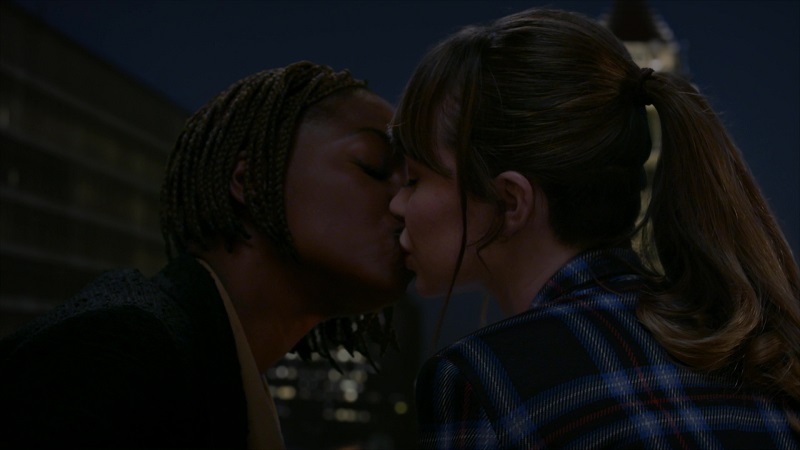 Sam and Ness share a kiss on the series finale of "All Rise."