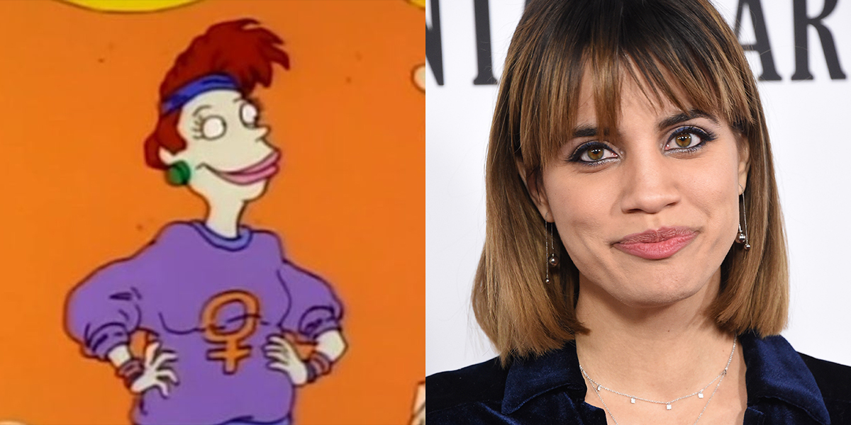 A collage of Betty from Rugrats and also Natalie Morales