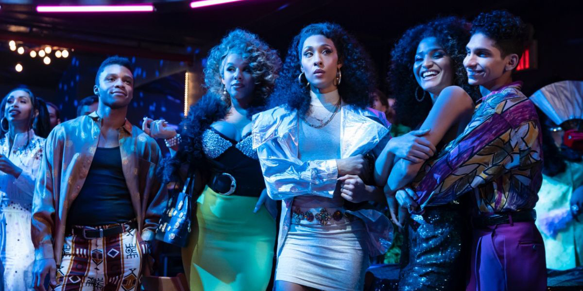 Pose: Dyllón Burnside as Ricky, Hailie Sahar as Lulu, Mj Rodriguez as Blanca, Indya Moore as Angel, Angel Bismark Curiel as Lil Papi.