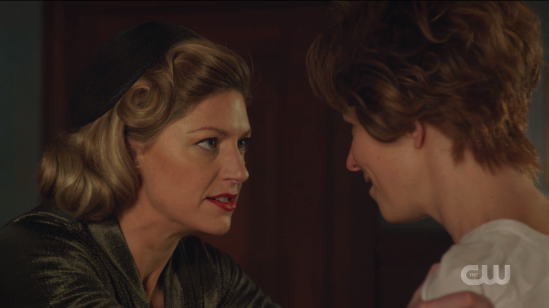 Ava glares at Amelia Earhart.
