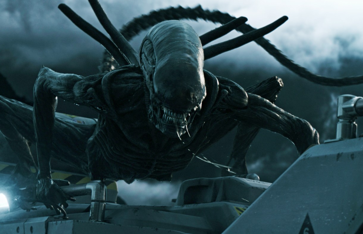 A scary looking alien, from the film Alien Covenant