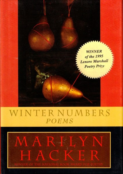 The cover for Marilyn Hacker's WINTER NUMBERS