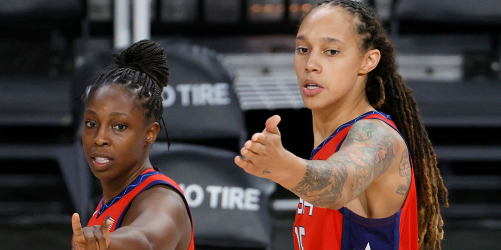 Olympics women's basketball gay players chelsea gray and brittney griner