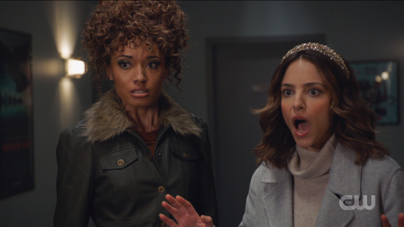 Astra looks angry and Zari looks appalled