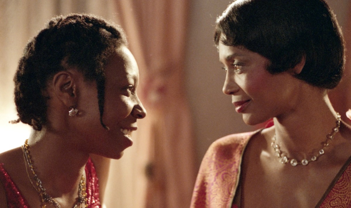 A still from "The Color Purple" of Shug and Celie