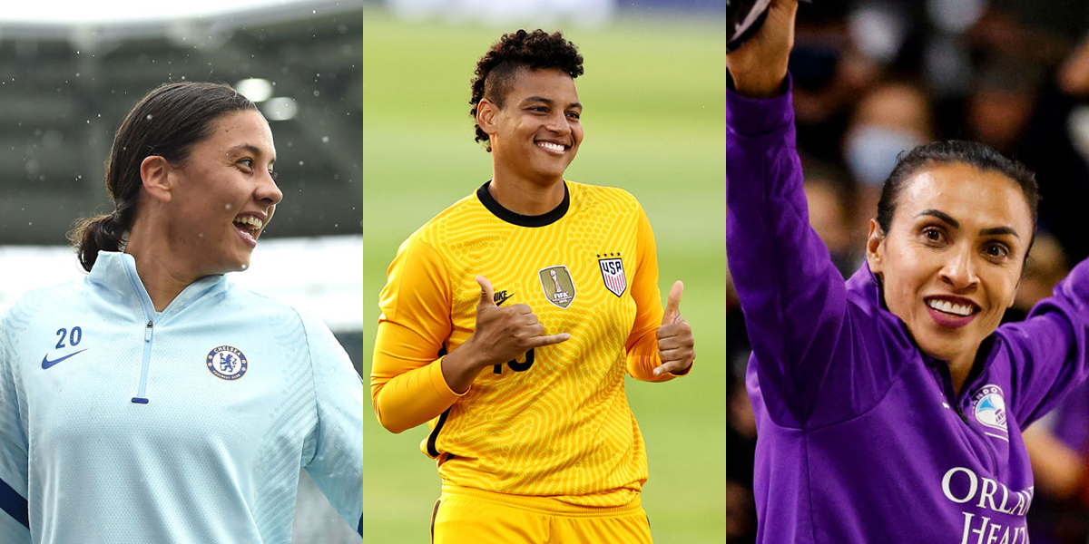 Olympics women's soccer gay players: Sam Kerr, Adrianna (A.D) Franch, and Marta
