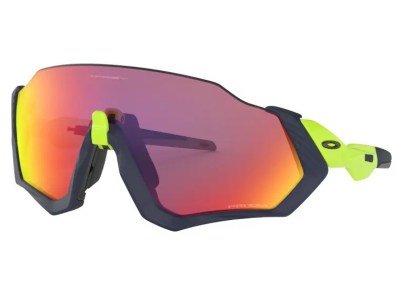 a pair of wraparound Oakley running shades