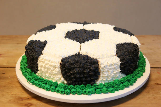 a cake that looks like a football