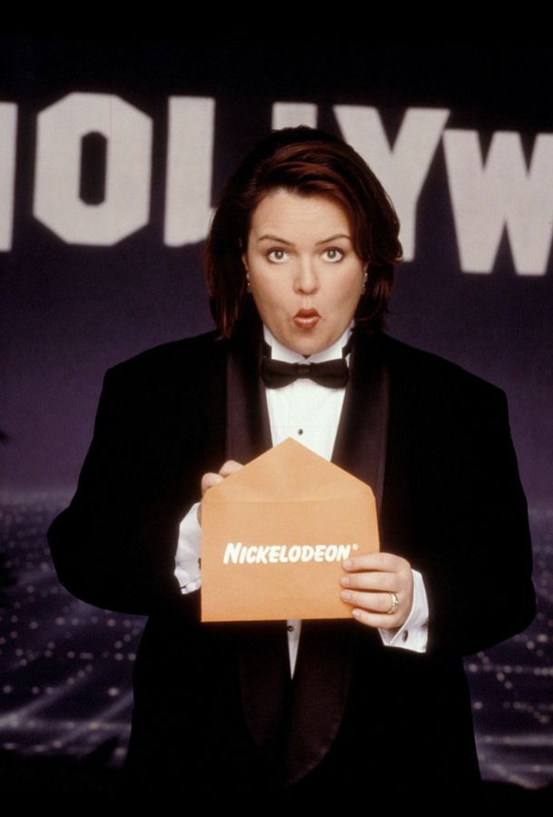 Rosie O'Donnell in tuxedo 