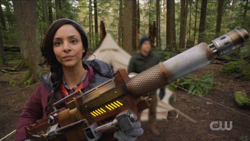 Legends of Tomorrow Episode 611: Zari wields a giant alien blaster 