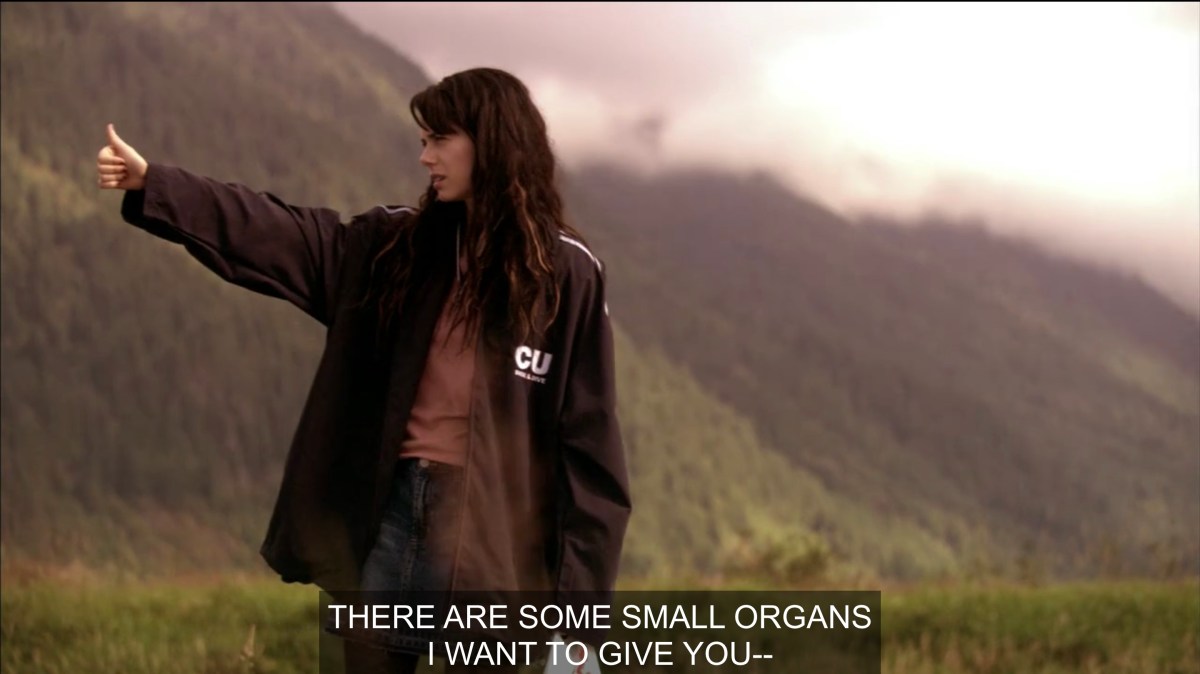 Jenny saying "there are some small organs i want to give you"