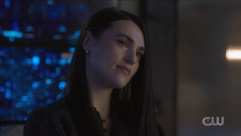 Lena Luthor gives Nia a knowing, sad look