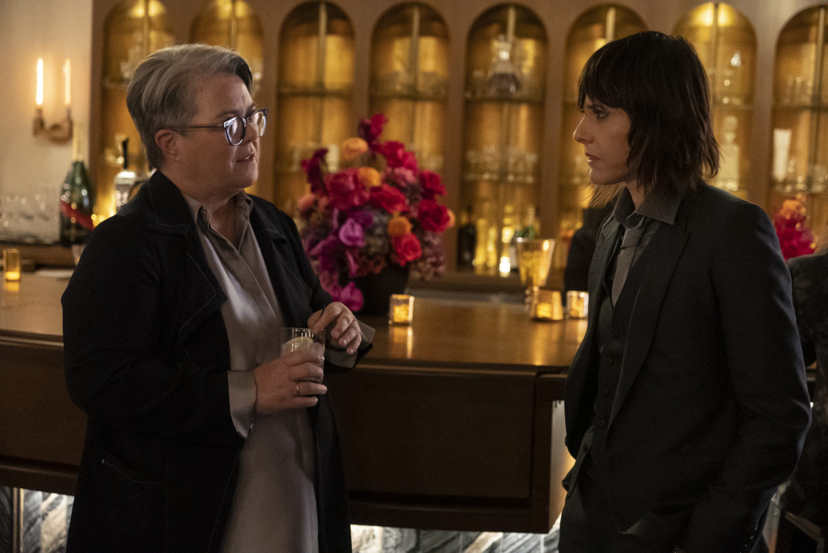 (L-R): Rosie O'Donnell as Carrie and Katherine Moennig as Shane in THE L WORD: GENERATION Q "Light". Photo Credit: Kelsey McNeal/SHOWTIME.