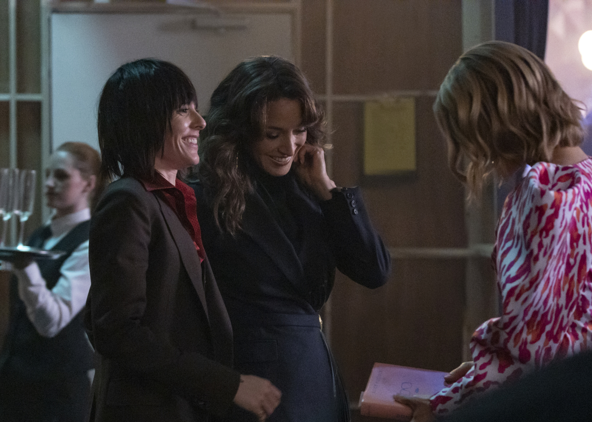 (L-R): Katherine Moennig as Shane, Jennifer Beals as Bette and Leisha Hailey as Alice in THE L WORD: GENERATION Q “Launch Party”. Photo Credit: Paul Sarkis/SHOWTIME.
