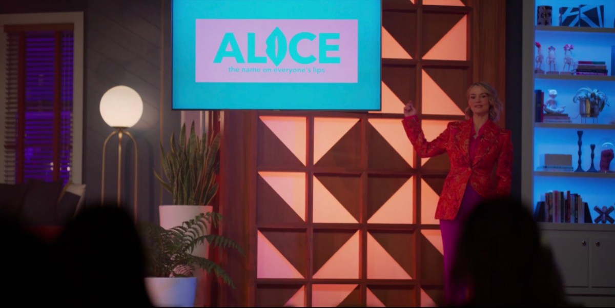 Alice on set of her show