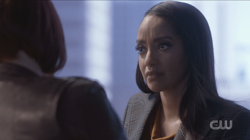 Kelly looks sadly at her gf