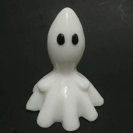 A white ghost-shaped butt plug