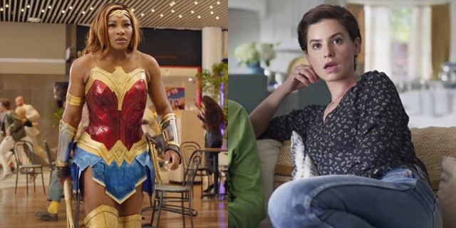 Serena Williams in a Wonder Woman suit and the DirecTV woman who lusts after her