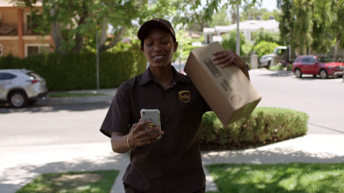 hattie delivering packages