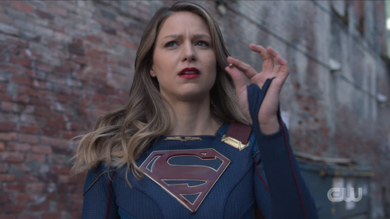 Kara catches a bullet