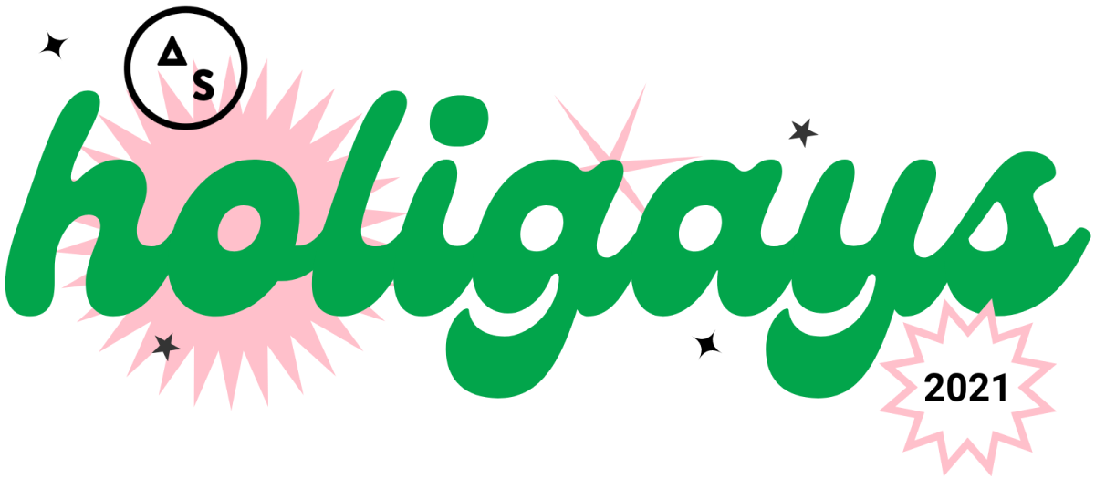A header image that says AS holigays 2021 in pink and green