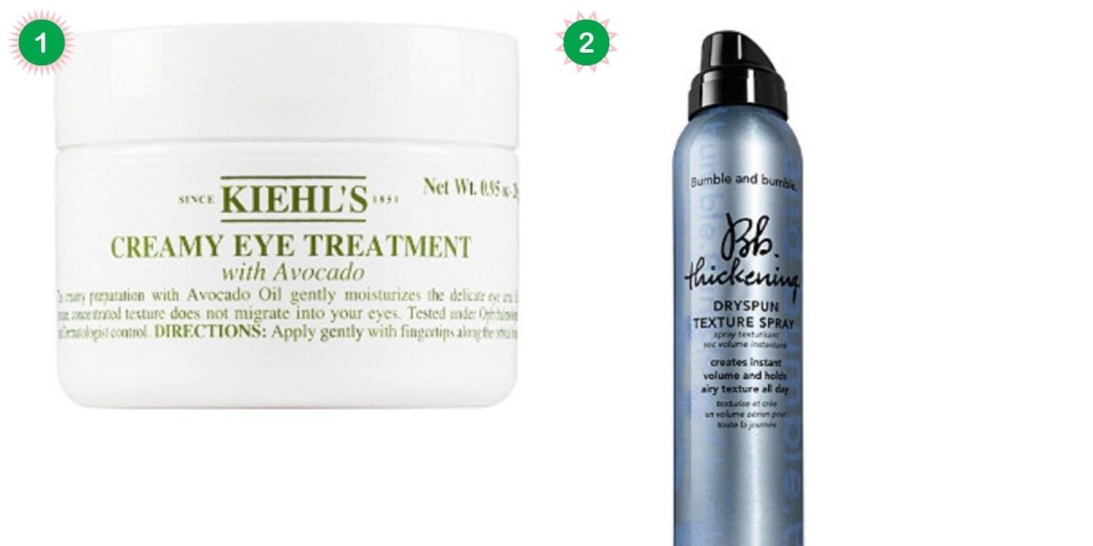 Keihl's Eye Cream and B&B Hair Thickening SprayB Hair 