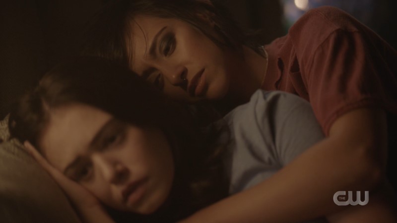 Legacies: Finch cradles Josie in bed