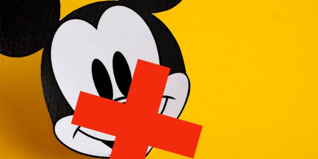 Mickey is censored