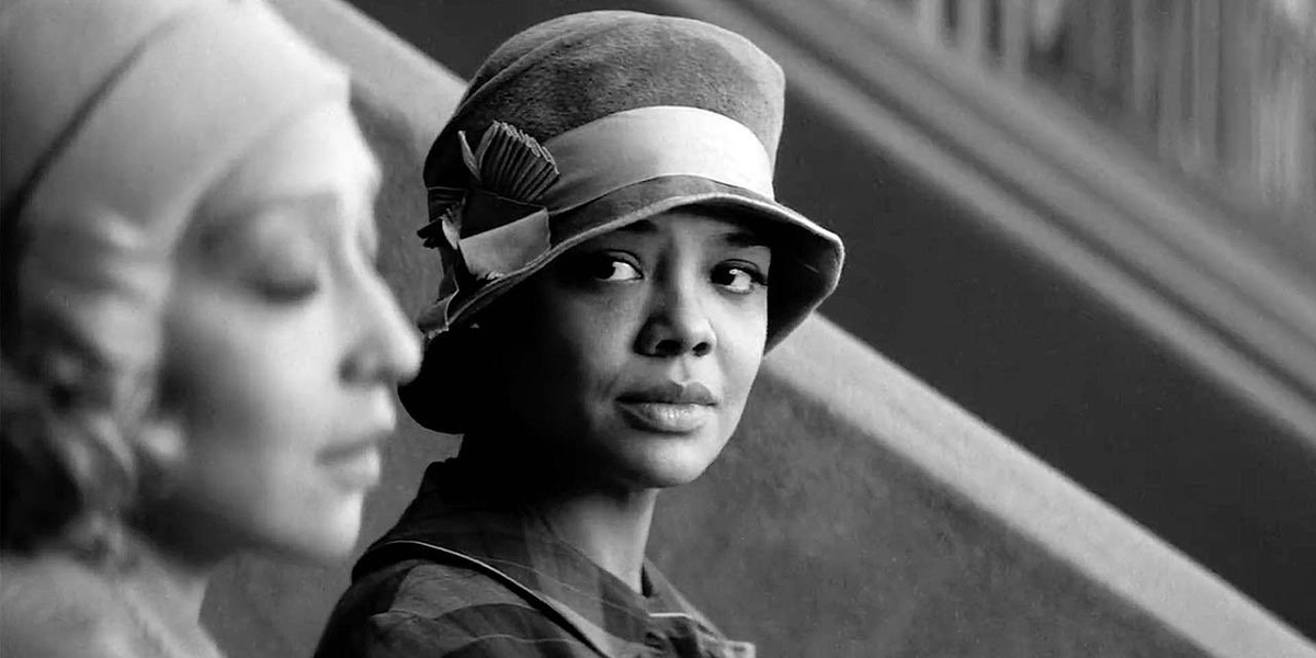 In Passing, Tessa Thompson looks at Ruth Negga full of lesbian subtext.