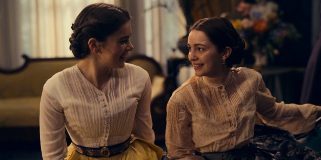 Dickinson Season 3: Emily and Sue exchanging loving glances