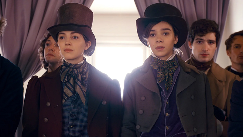 Sue and Emily in top hats