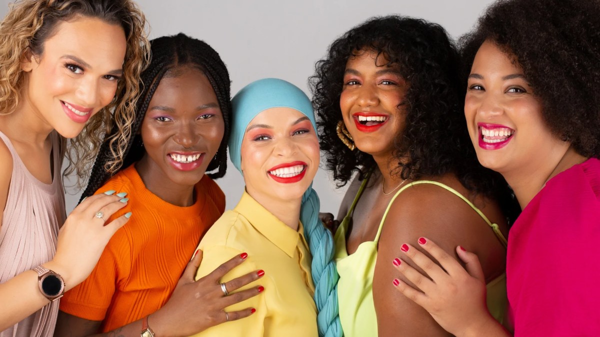 models for fempower beauty in bold lipsticks