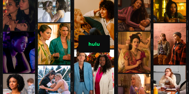 collage of hulu shows