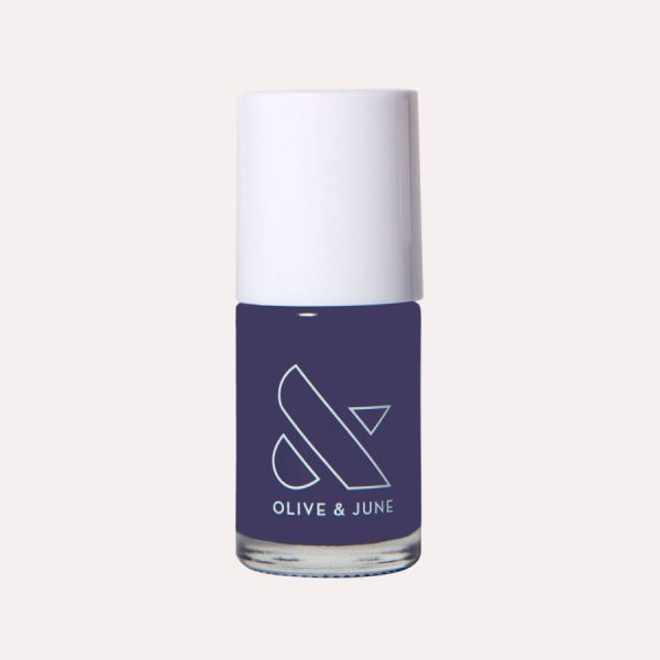 Muted navy blue nail polish from Olive & June