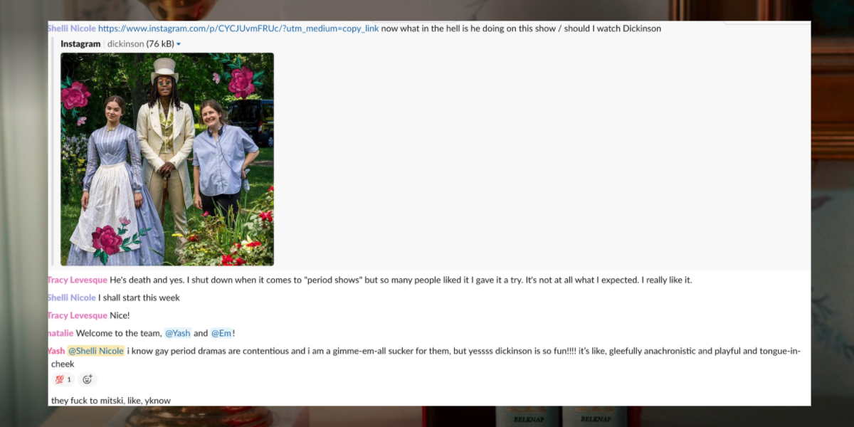 A screenshot of Autostraddle Slack