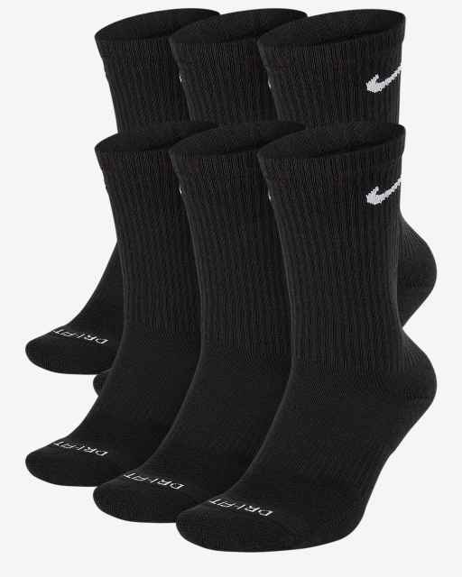 A group of Black Nike socks