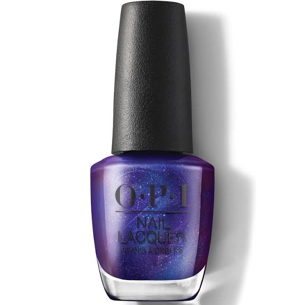 Shimmery navy blue nail polish from OPI