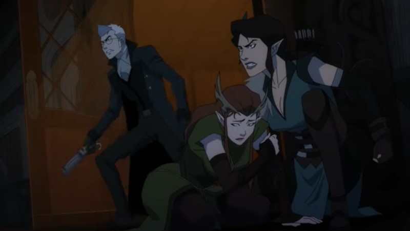keyleth clings to vex's lap as they fall together