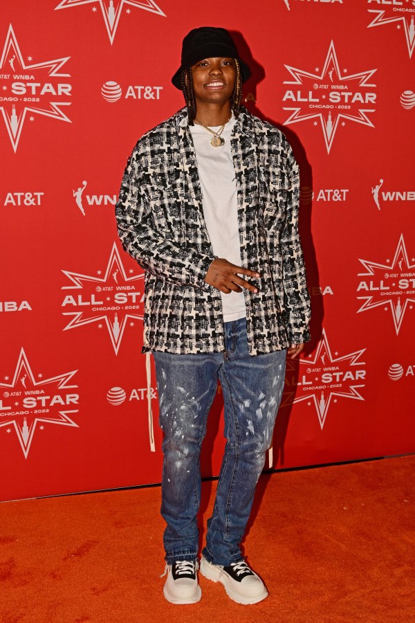 CHICAGO, ILLINOIS - JULY 08: NaLyssa Smith #1 of the Indiana Fever walks the orange carpet prior to the Welcome Reception at RPM Seafood restaurant during the 2022 WNBA All-Star Weekend on July 8, 2022 in Chicago, Illinois. NOTE TO USER: User expressly acknowledges and agrees that, by downloading and or using this photograph, User is consenting to the terms and conditions of the Getty Images License Agreement. (Photo by Quinn Harris/Getty Images)