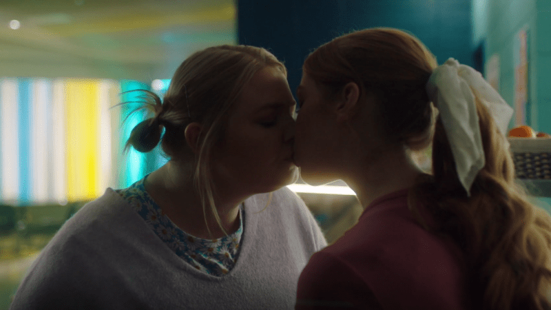 Astrid and Lilly Save the World: Lilly and Candace lean into each other to kiss 