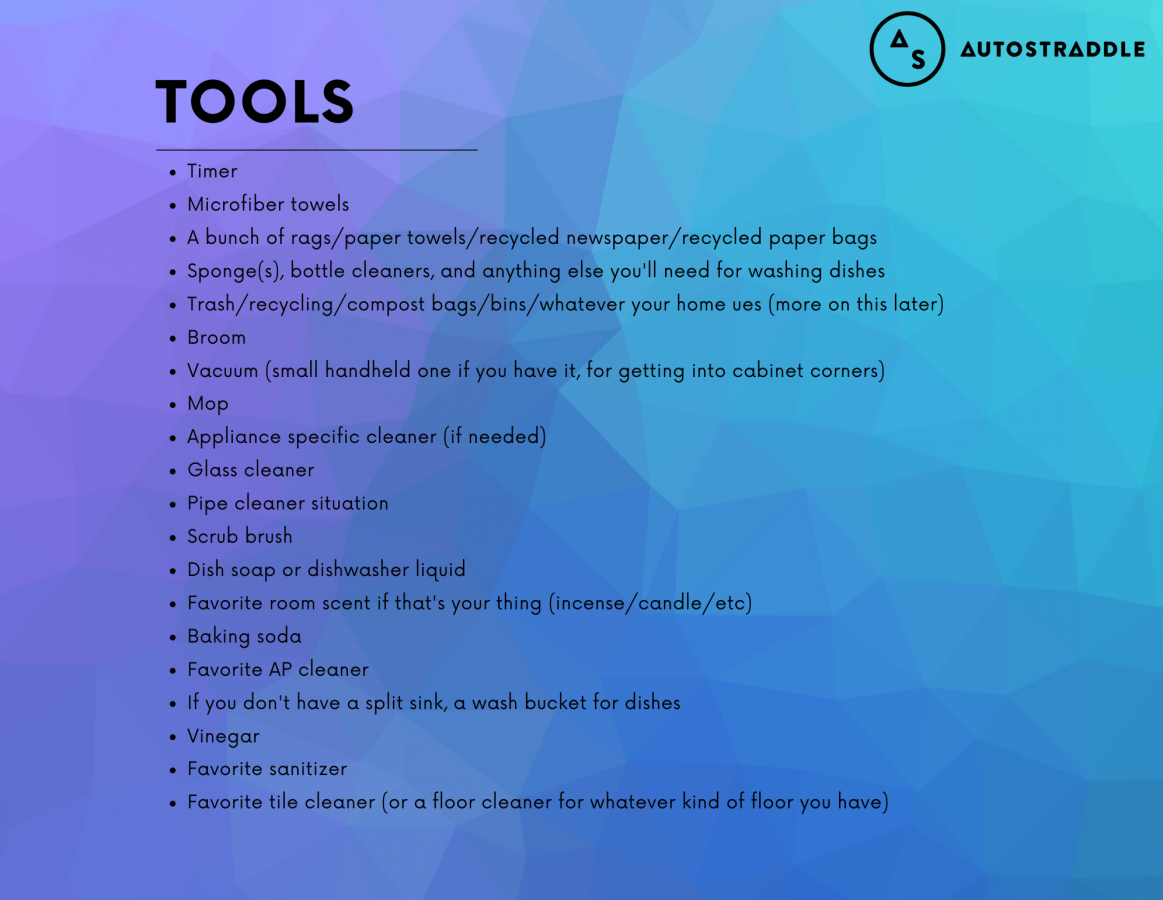 a list of tools you will need