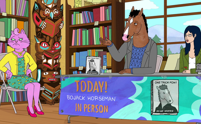 bojack horesman at a one trick pony signing
