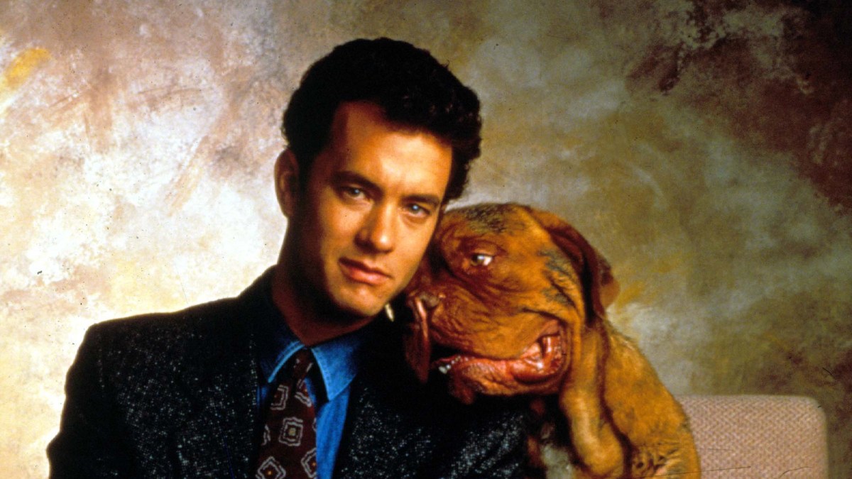 Tom Hanks and Hooch the dog