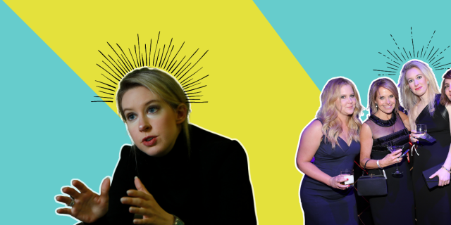 elizabeth holmes the dropout, image contains photo by Dimitrios Kambouris/Getty Images for Glamour and a photo by Karl Mondon/MediaNews Group/Bay Area News via Getty Images