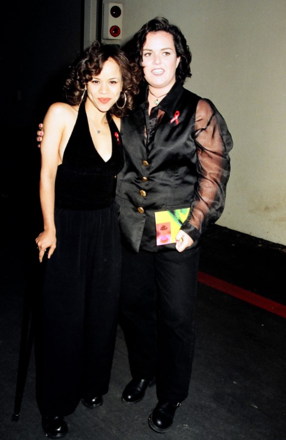 Rosie Perez and Rosie O'Donnell during 1993 MTV Movie Awards at Sony Studios in Culver City, California, United States. (Photo by Jeff Kravitz/FilmMagic, Inc)